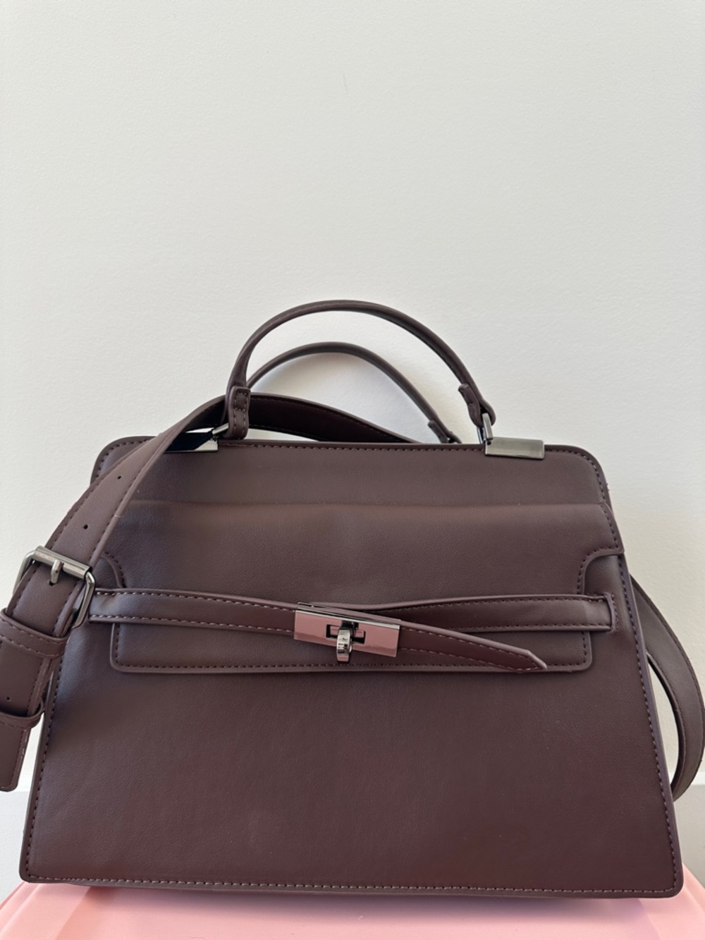 Steve Madden Brown Satchel Handbag